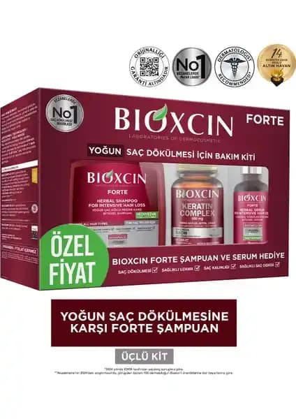 Bioxcin Forte Yoğun Bakım Şampuanı: Bitkisel, Paraben İçermeyen Dökülme Karşıtı Formül