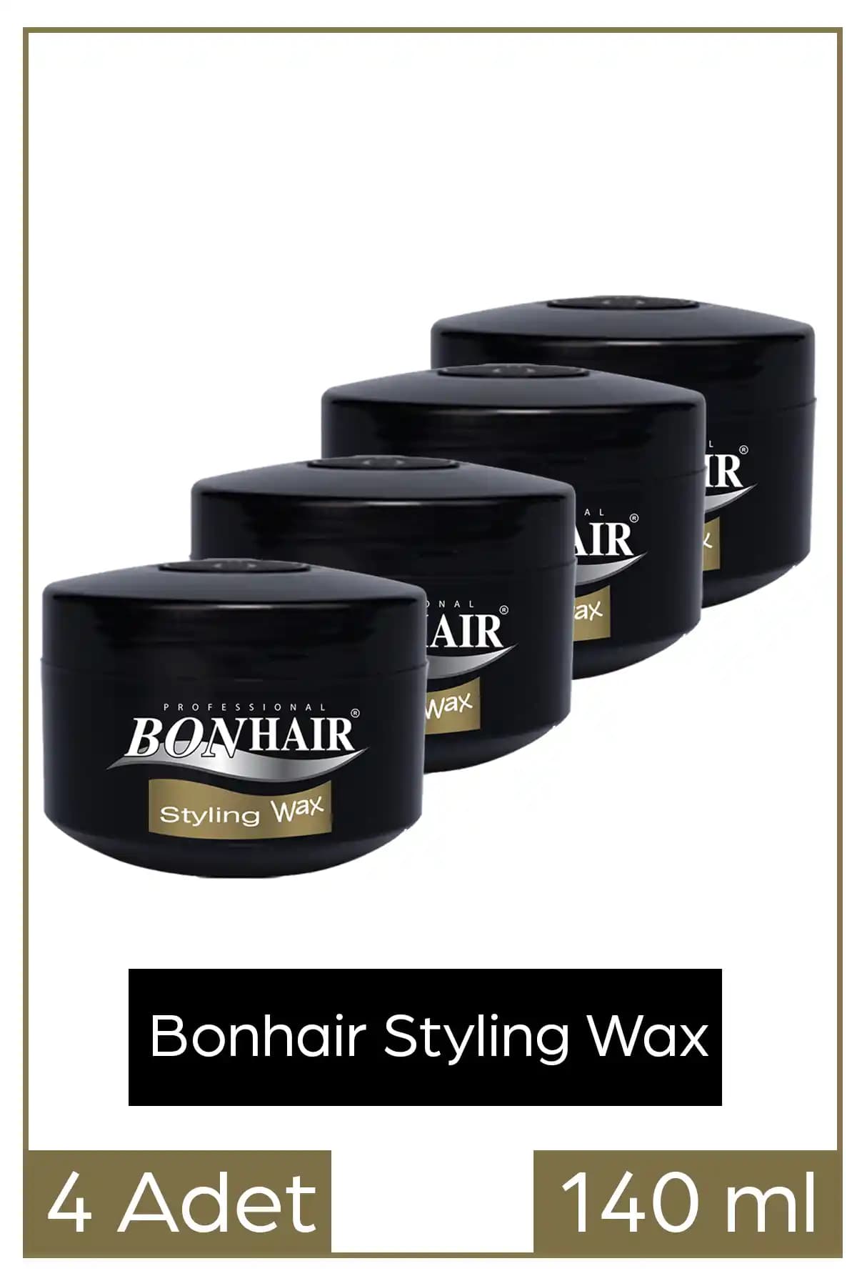 Bonhair Saç Şekillendirici Wax 140 ml 4 Adet: krem formunda yüksek tutuculuk ve hacim