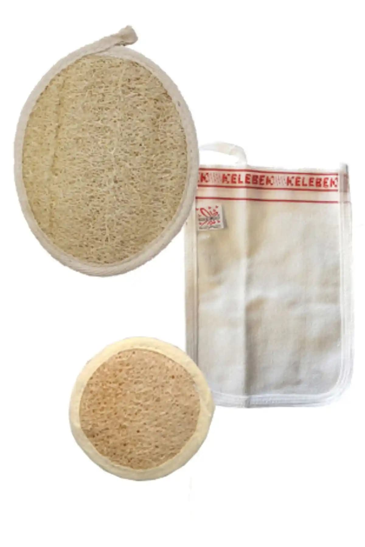 ÇİDEM'S Şık Kalıp Kabak Lifiyle Yüz ve Vücut İçin Kelebek Kese Seti Temizleyici ve Yenileyici Deneyim