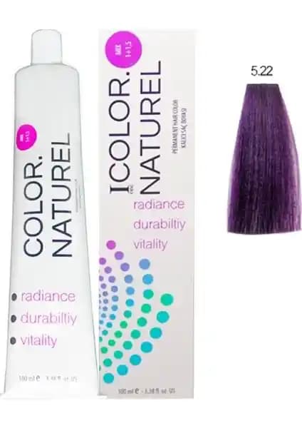 Color Naturel Saç Boyası 5.22 Koyu Yoğun Viyole: Kalıcı Renk ve Besleyici İçerik