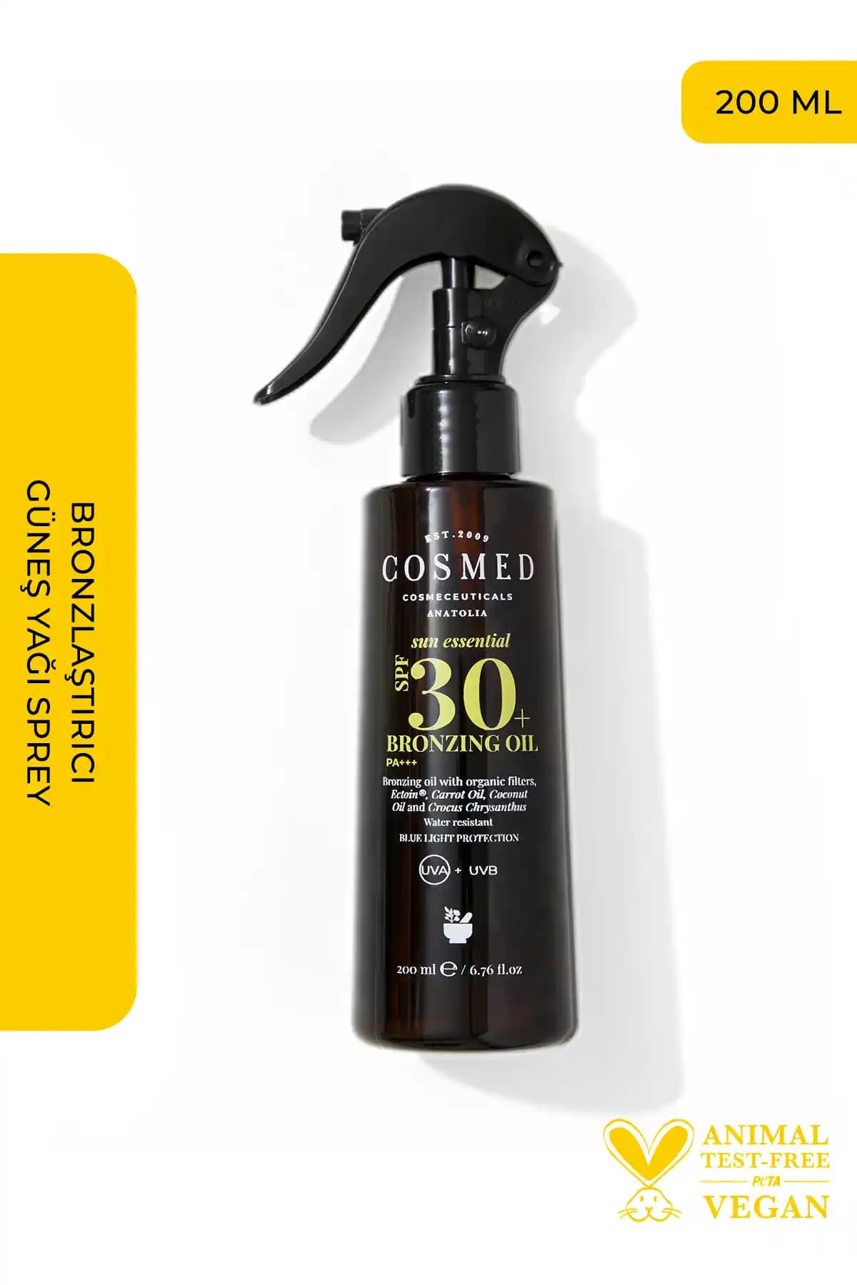 COSMED Bronzlaştırıcı Güneş Yağı SPF 30: Yağ Formunda Koruma ve Bronzluk GenişSpektrum