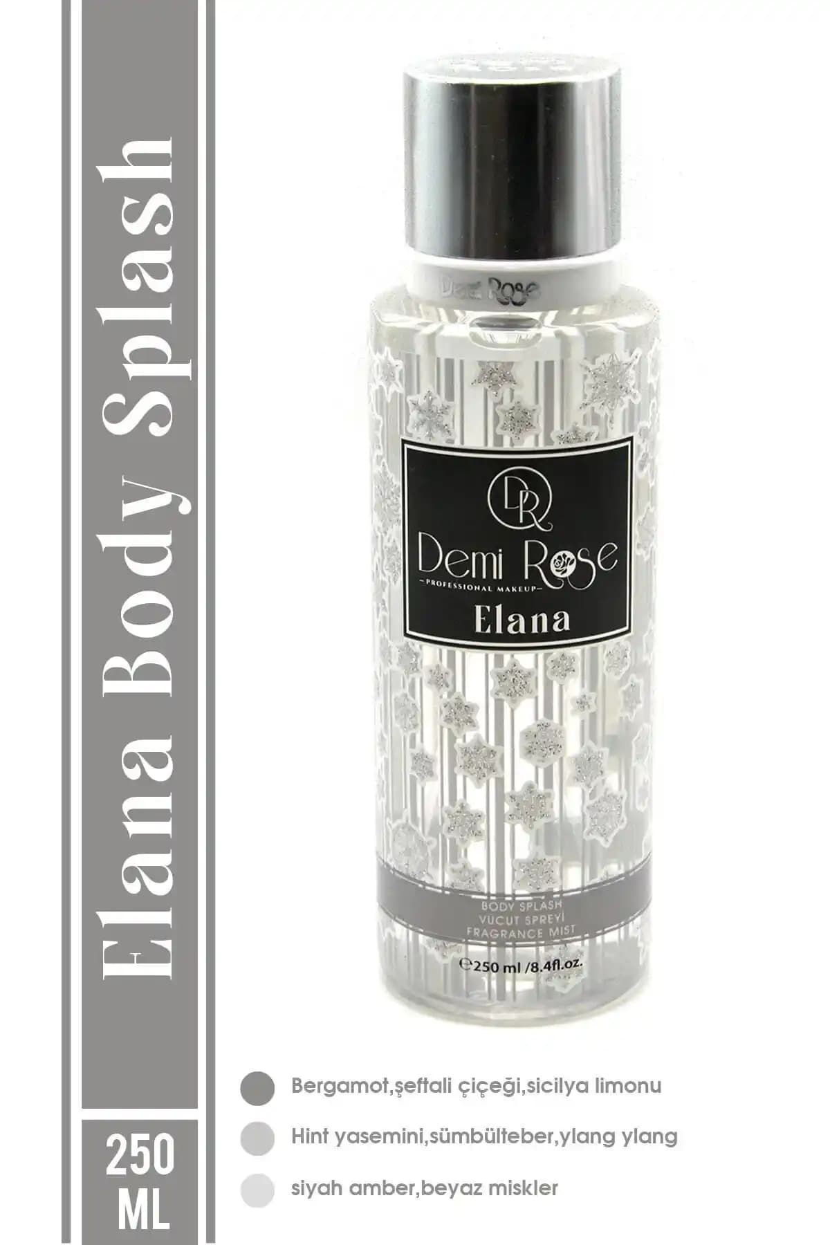 DemiRose Elana Body Splash: Aromatik Ferahlık Sunan 250 ml Günlük Vücut Spreyi