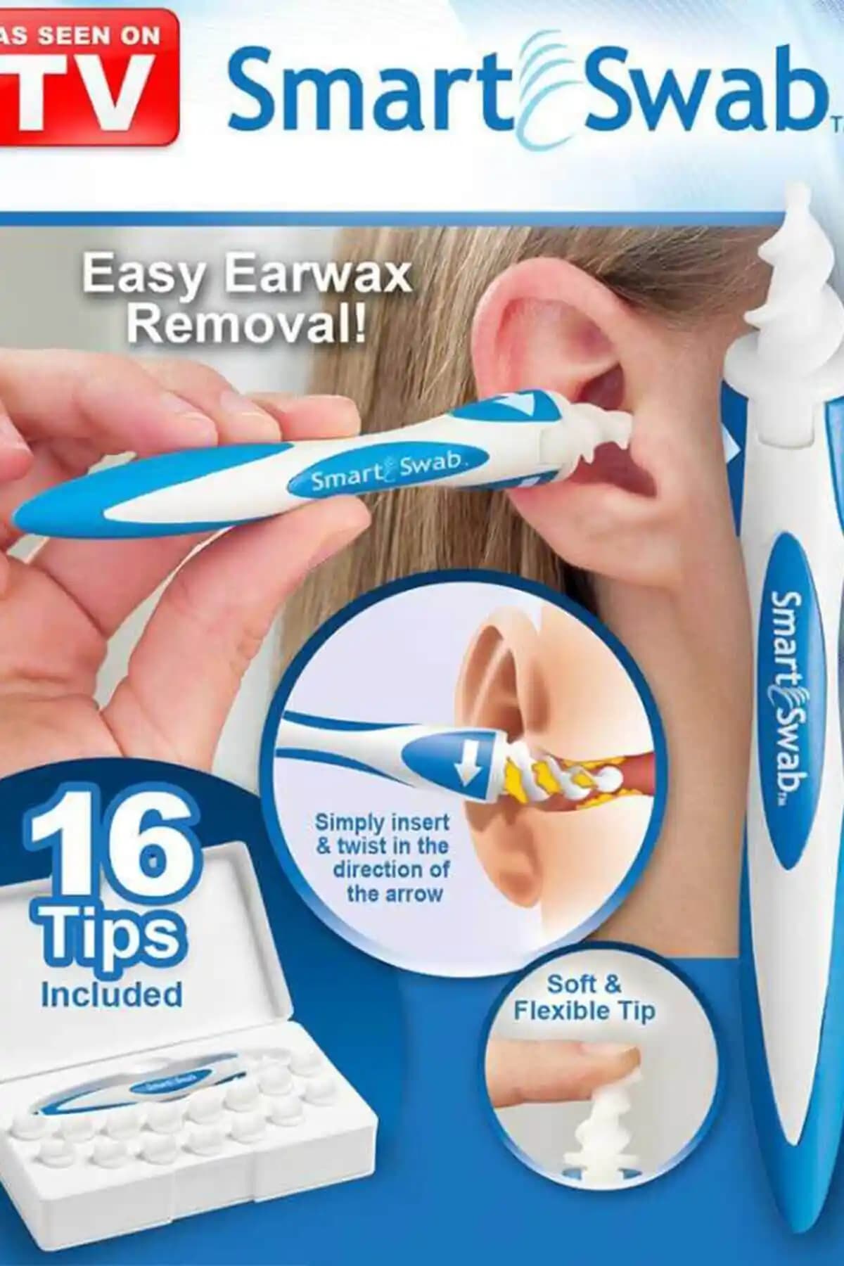 Ecoform Kulak Temizleme Seti: Spiral Tasarım ve Yumuşak Malzeme ile Güvenli Temizlik