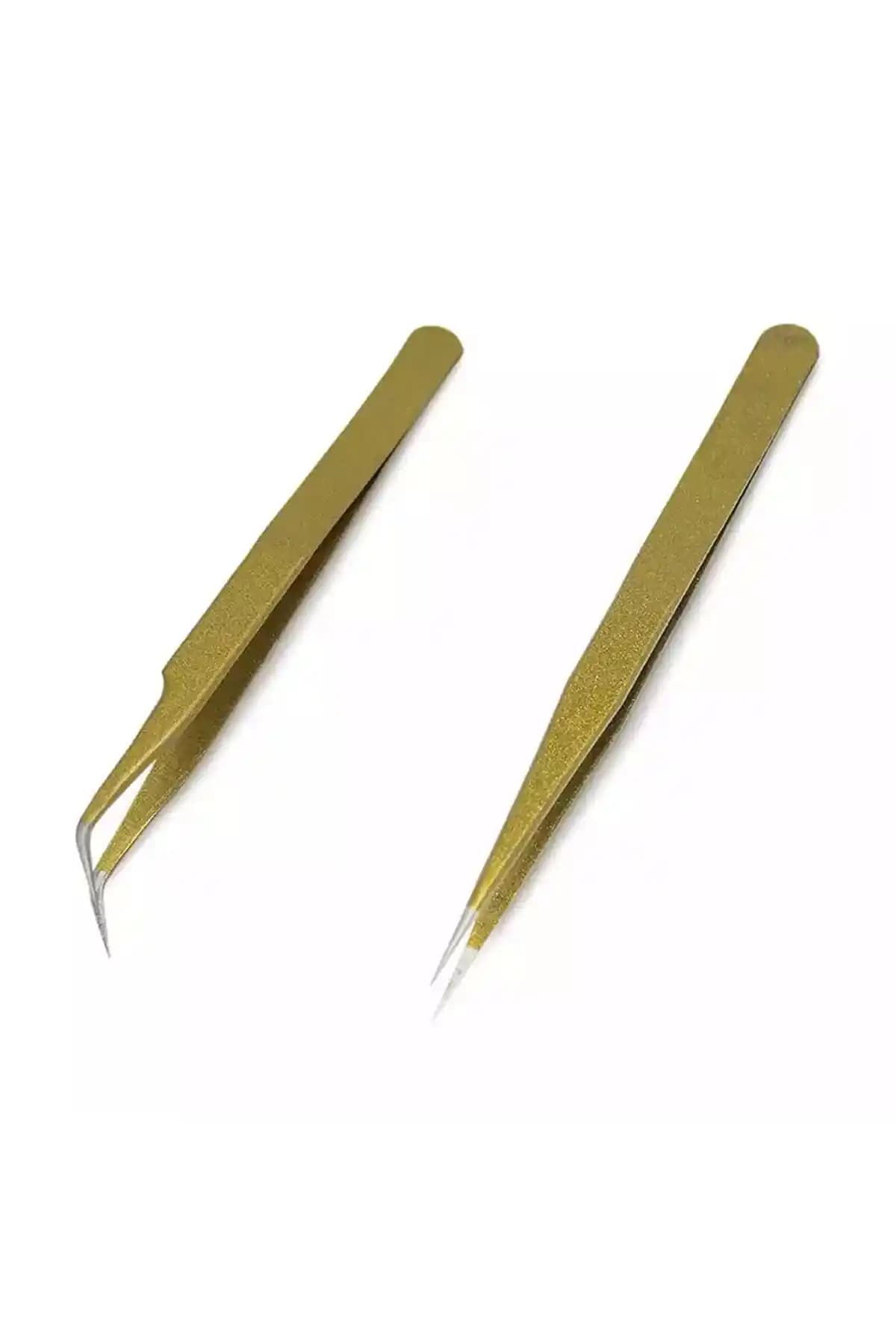 ELLEA NAIL 2'li Profesyonel Gold İpek Kirpik Cımbız Seti: İnceleme ve Tasarım Özellikleri