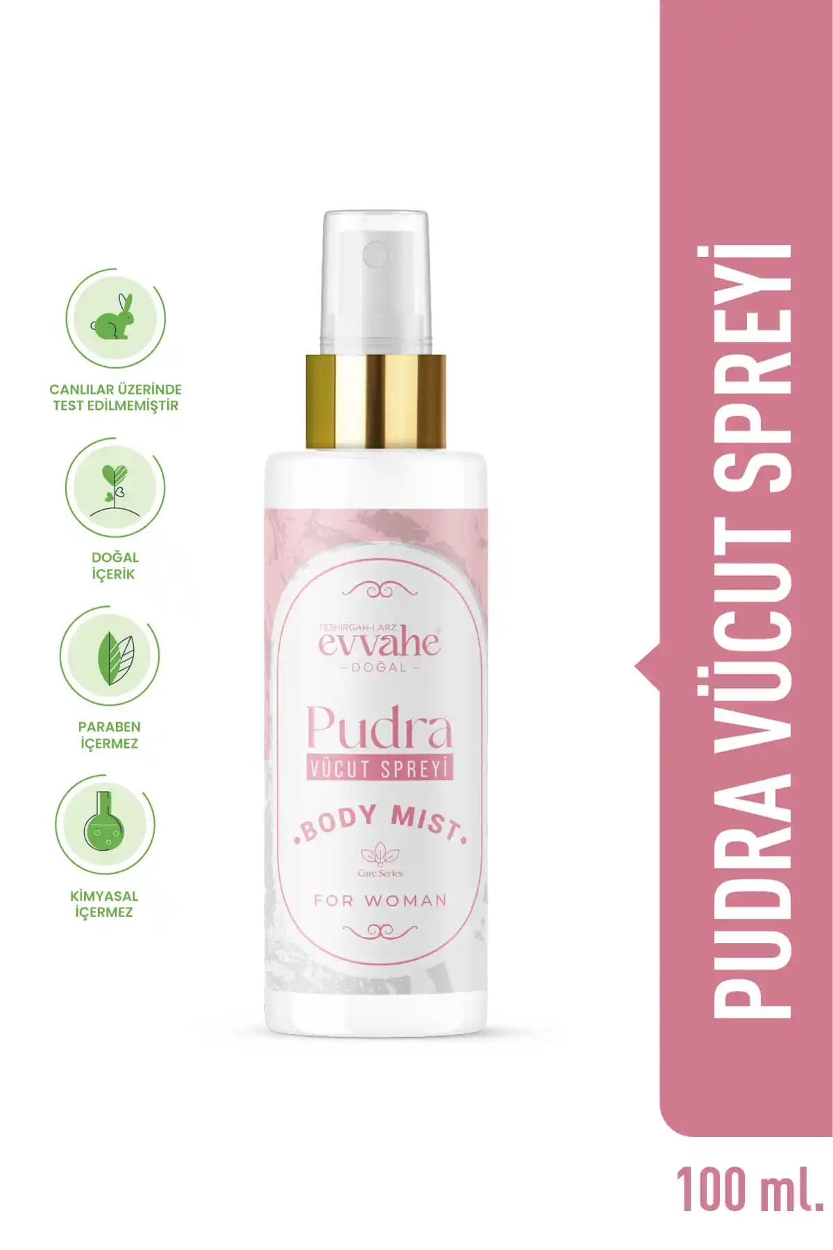 EVVAHE DOĞAL Pudra Vücut Spreyi 100 ml: Sistematik Analiz ve Kullanım Özetleri