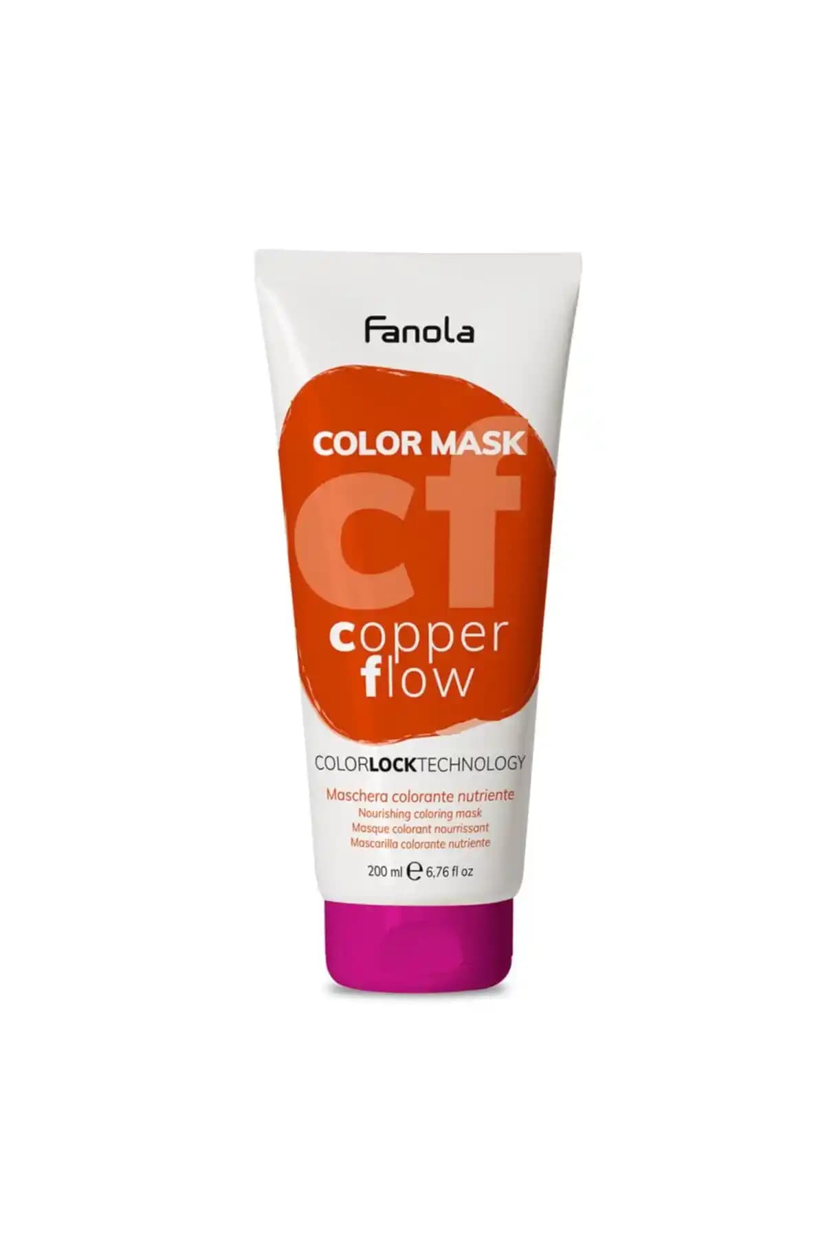 Fanola Color Mask Renklendirici Maske: Bakır Tonlarında Besleyici Renk Desteği, 200 ml