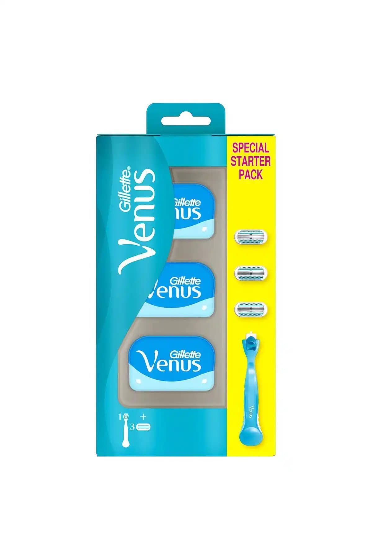 Gillette Venus Smooth Kadın Tıraş Makinesi: Türkiye Kökenli 3 Bıçaklı Konforlu Tasarım