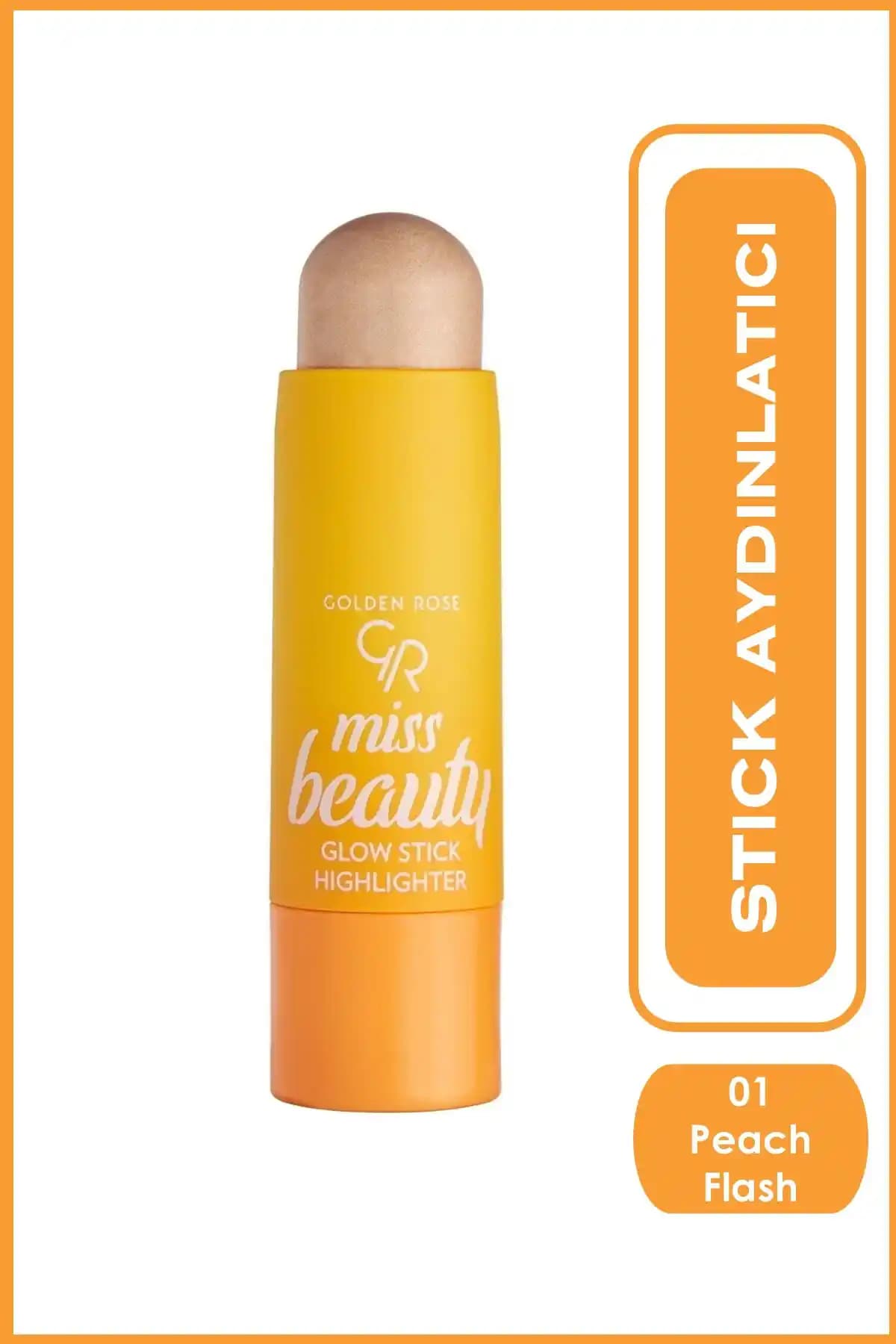 Golden Rose Miss Beauty Glow Stick Highlighter: Aydınlatıcı yüz aydınlatıcısı kolu bej tonlu