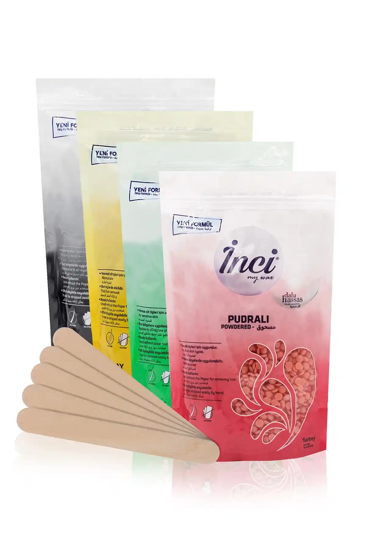 İnci Ağda Azulen Seti: Pudralı, Naturel ve Siyah İnci Varyantlarıyla Çok Yönlü Cilt Bakımı