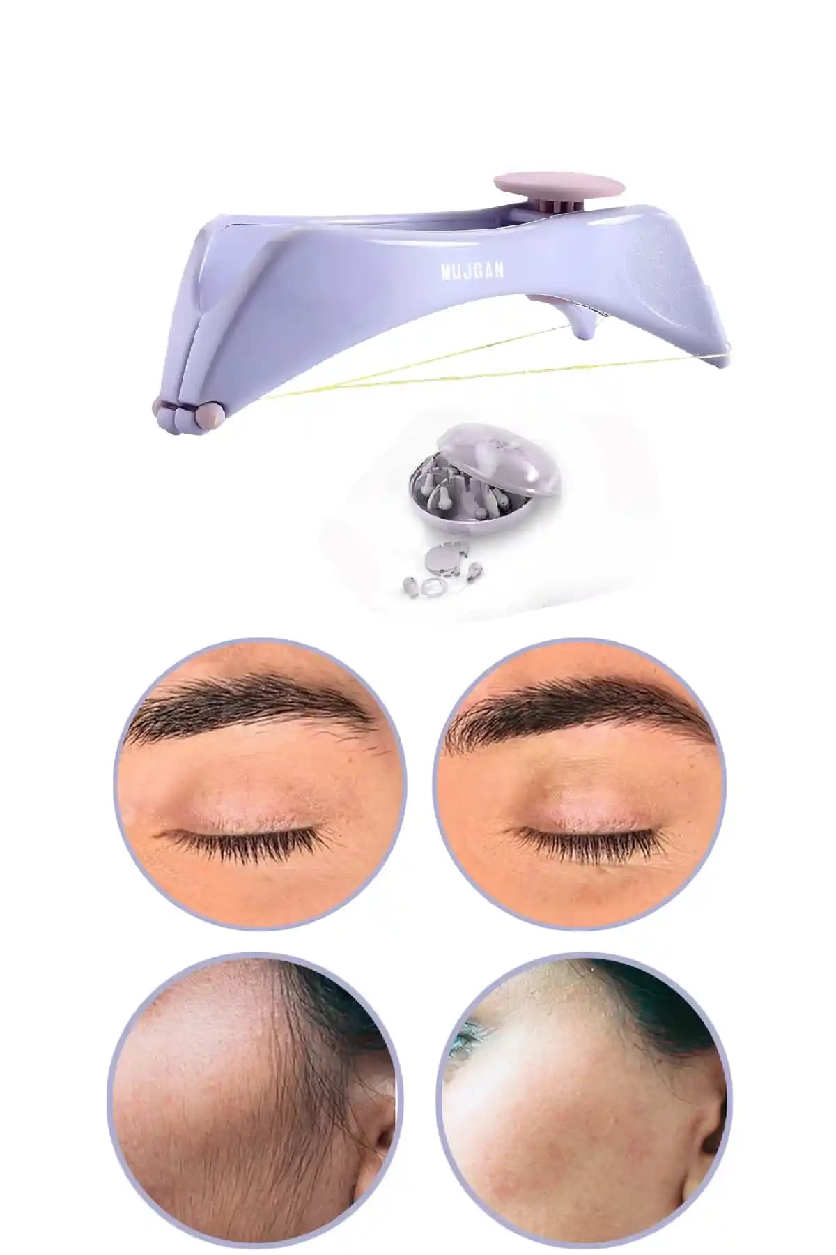 İple Yüz Tüyü Alıcı Alet: Kökten Tüy Alma için Ergonomik Ev Tipi Epilasyon Cihazı