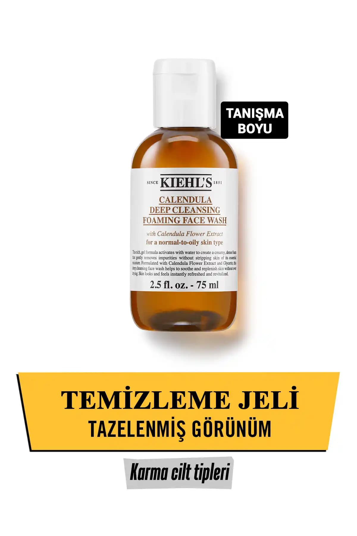 Kiehl's Calendula Kadife Çiçeği Özlü Arındırıcı Temizleme Jeli 75 ml İnceleme ve Kullanım