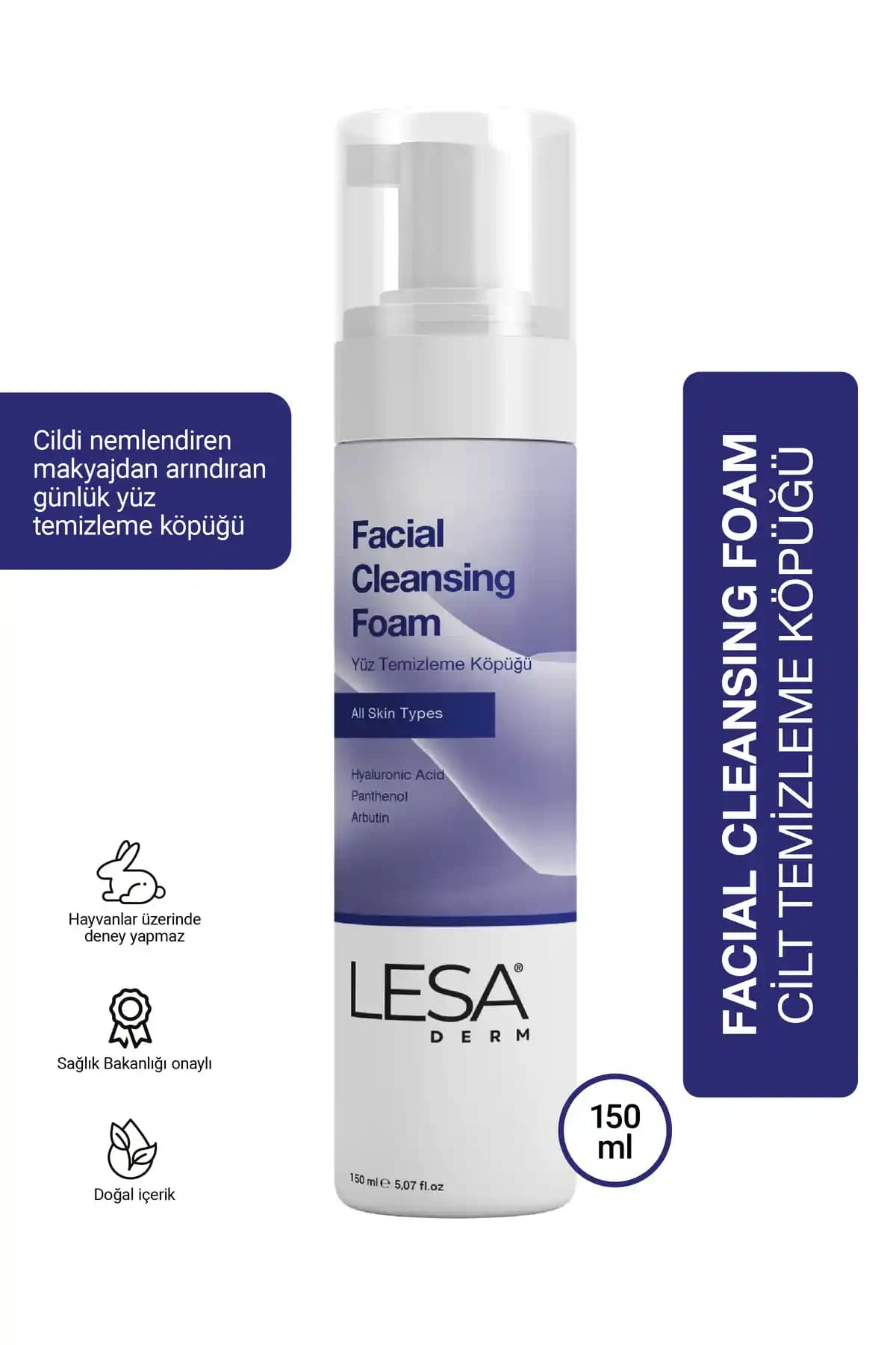 Lesaderm Yüz Temizleme Köpüğü: Derinlemesine Temizlik ve Nem Dengesini Koruyan Formül