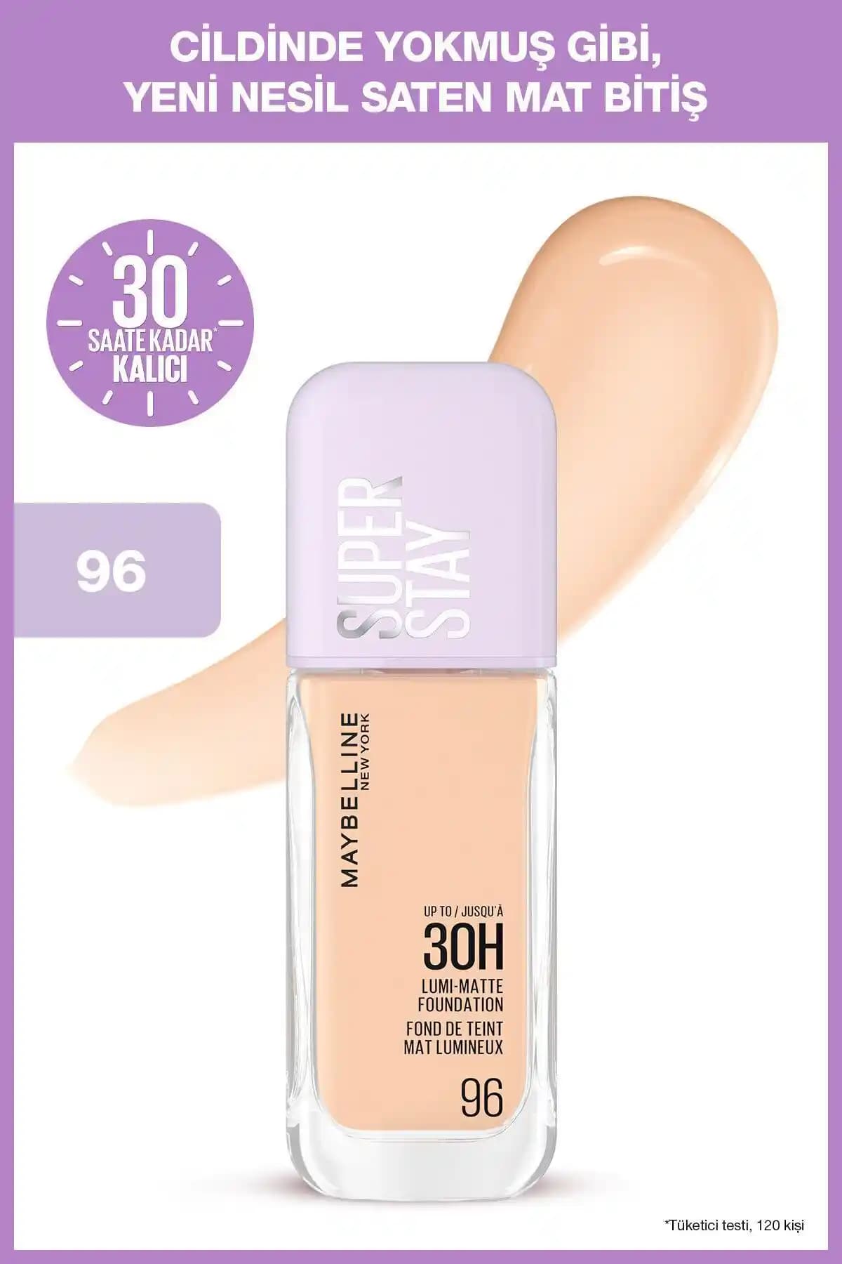 Maybelline New York Super Stay Lumi Matte Fondöten 96 İnceleme ve Kalıcılık