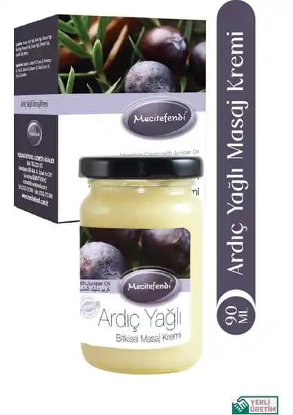 Mecitefendi Ardıç Yağlı Masaj Kremi 90 ml: Doğal Yağlarla Cilt Nemlendirme ve Rahatlama