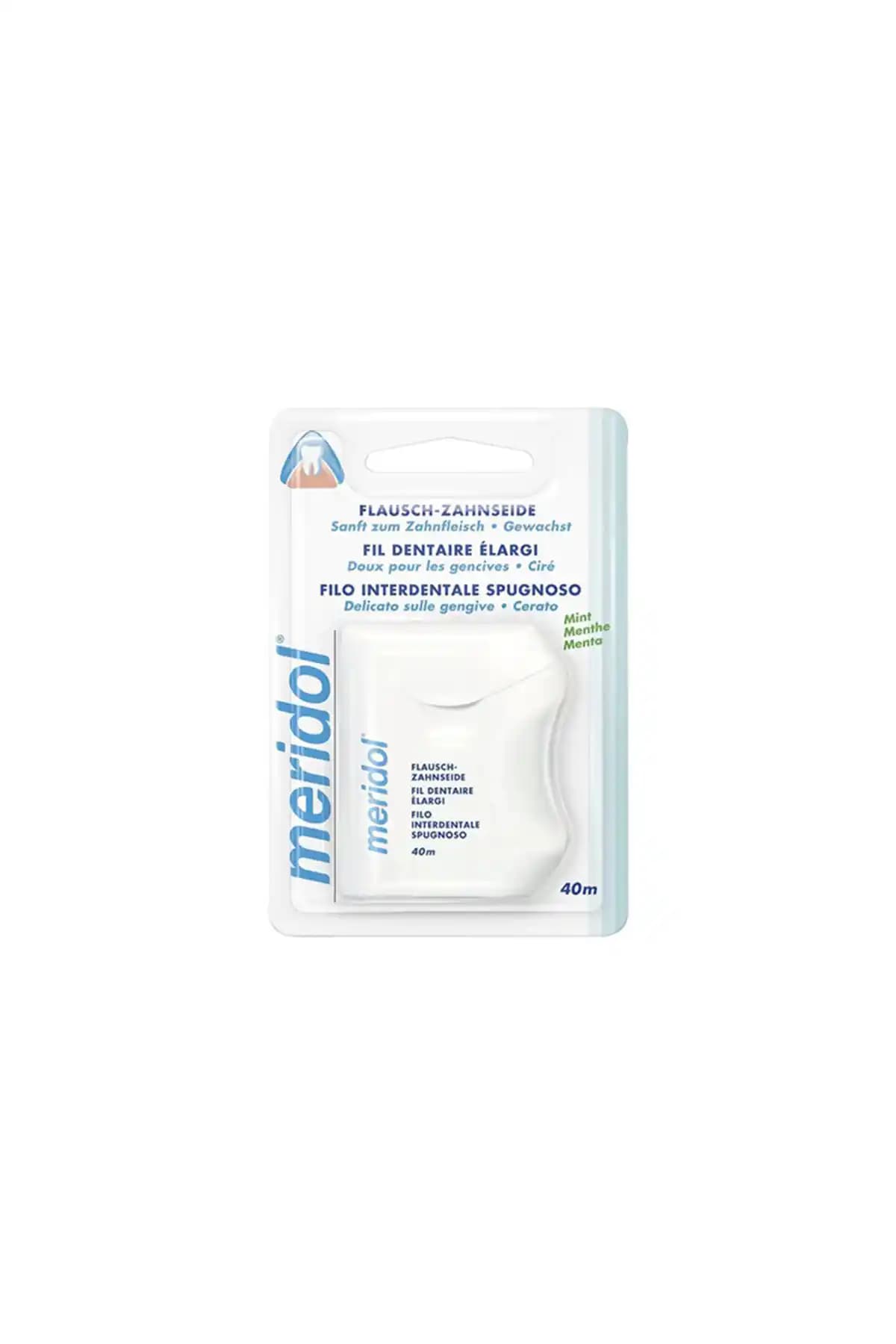 Meridol Diş İpi 40 m: Naneli Ağız Temizliği için Uzun Ömürlü Pratik Rulo Tasarım TR menşei