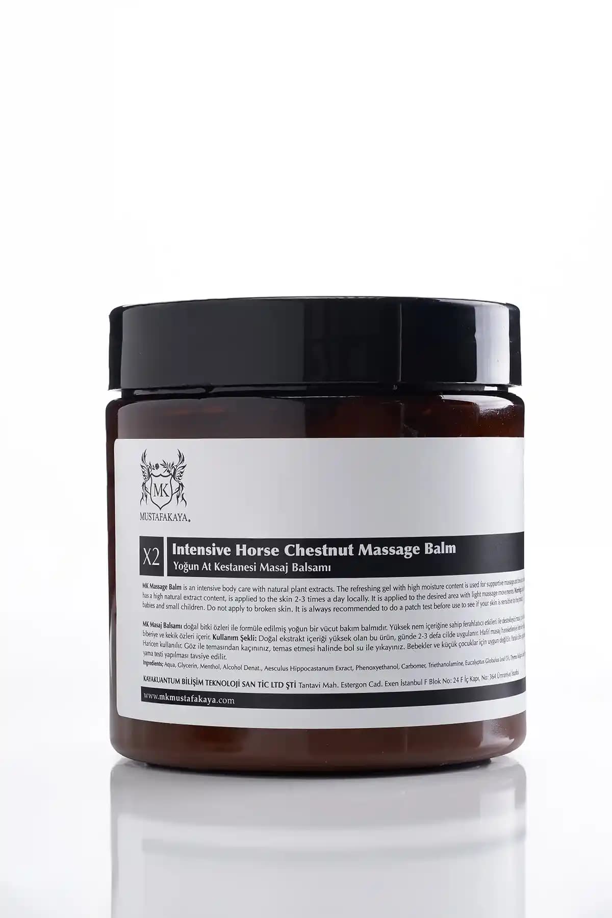 MK MustafaKaya Yoğun At Kestanesi Masaj Jeli 450 ml – Onarıcı Jel, Dolaşımı Destekler