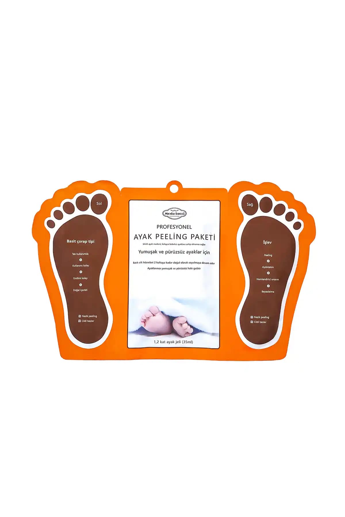 Modalucci Çorap Tipi Ayak Peeling Maskesi: Evde Güvenli Soyulmalı ve Nemlendirme