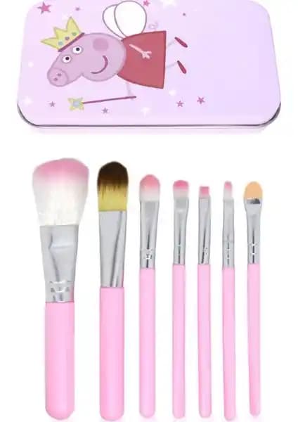 MUJGAN Desenli 7'li Makyaj Fırça Seti: Profesyonel Uygulama ve Taşınabilirlik