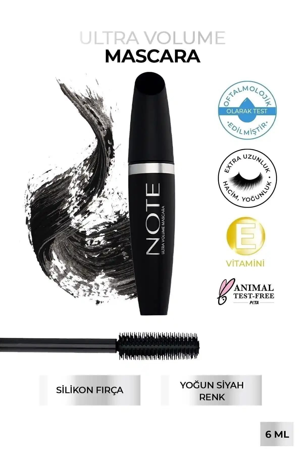 Note Cosmetics Ultra Volume Maskara: Doğal Hacimli Kirpik ve Kıvrım Etkisi Farkı