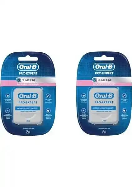 Oral-B Diş İpi Pro-Expert Clinic Line 25 m – 2 Adet: Klinik Odaklı Ağız Bakımı
