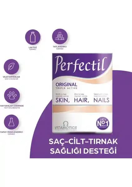 Perfectil Üzüm Çekirdeği Ekstresi: Saç, Cilt ve Tırnak Sağlığı İçin Türk Menşeli Takviye