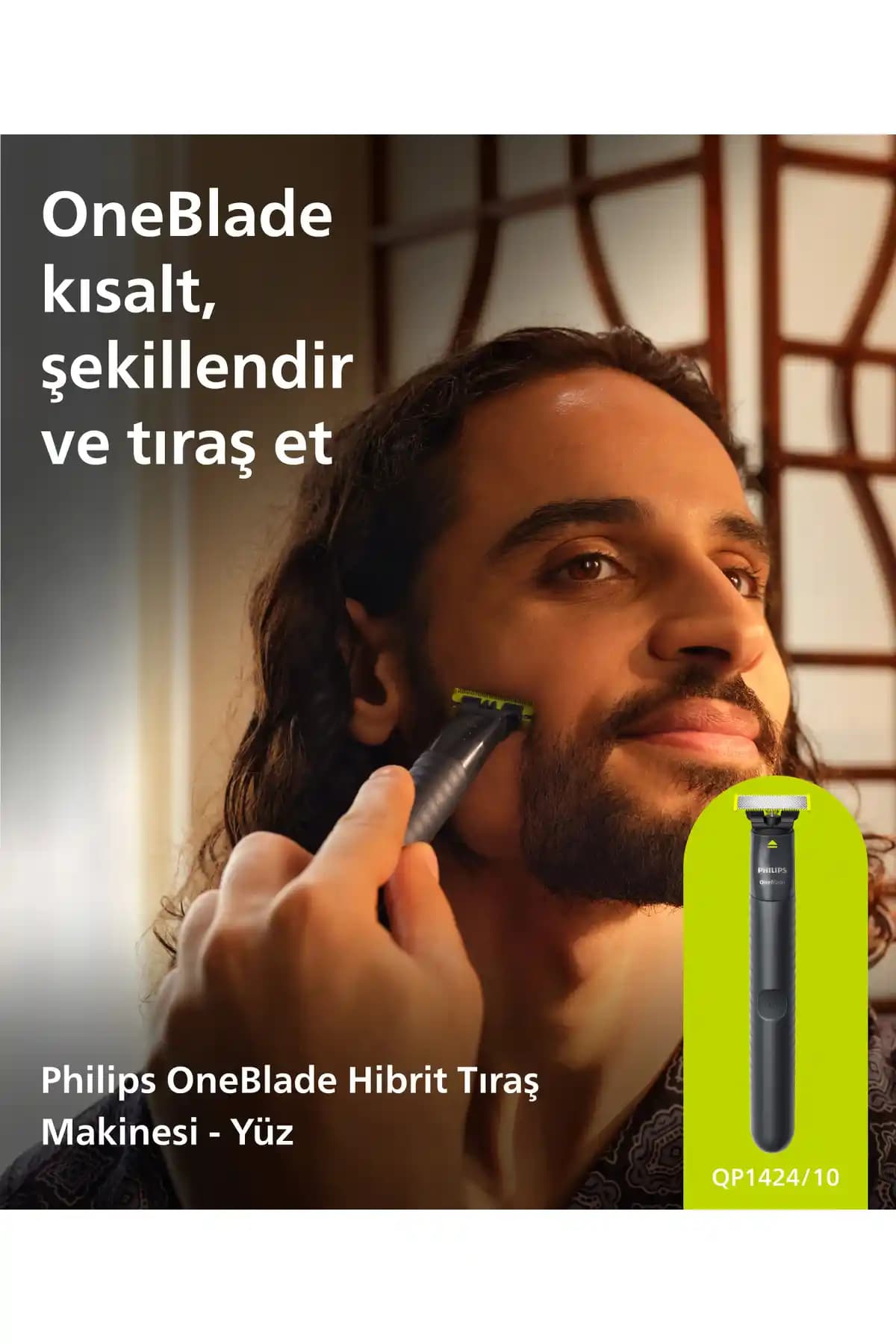 Philips QP1424/10 One Blade ile Islak ve Kuru Kullanımda Çok Yönlü Tıraş Deneyimi