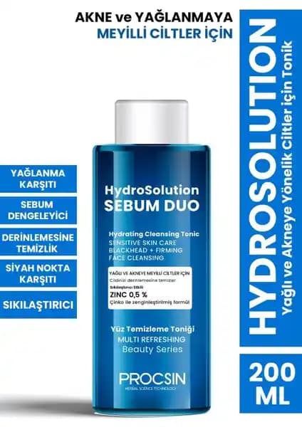 Procsin Hydrosolution Yağlı ve Akneye Yönelik Ciltler İçin Tonik: Yağ Kontrolü