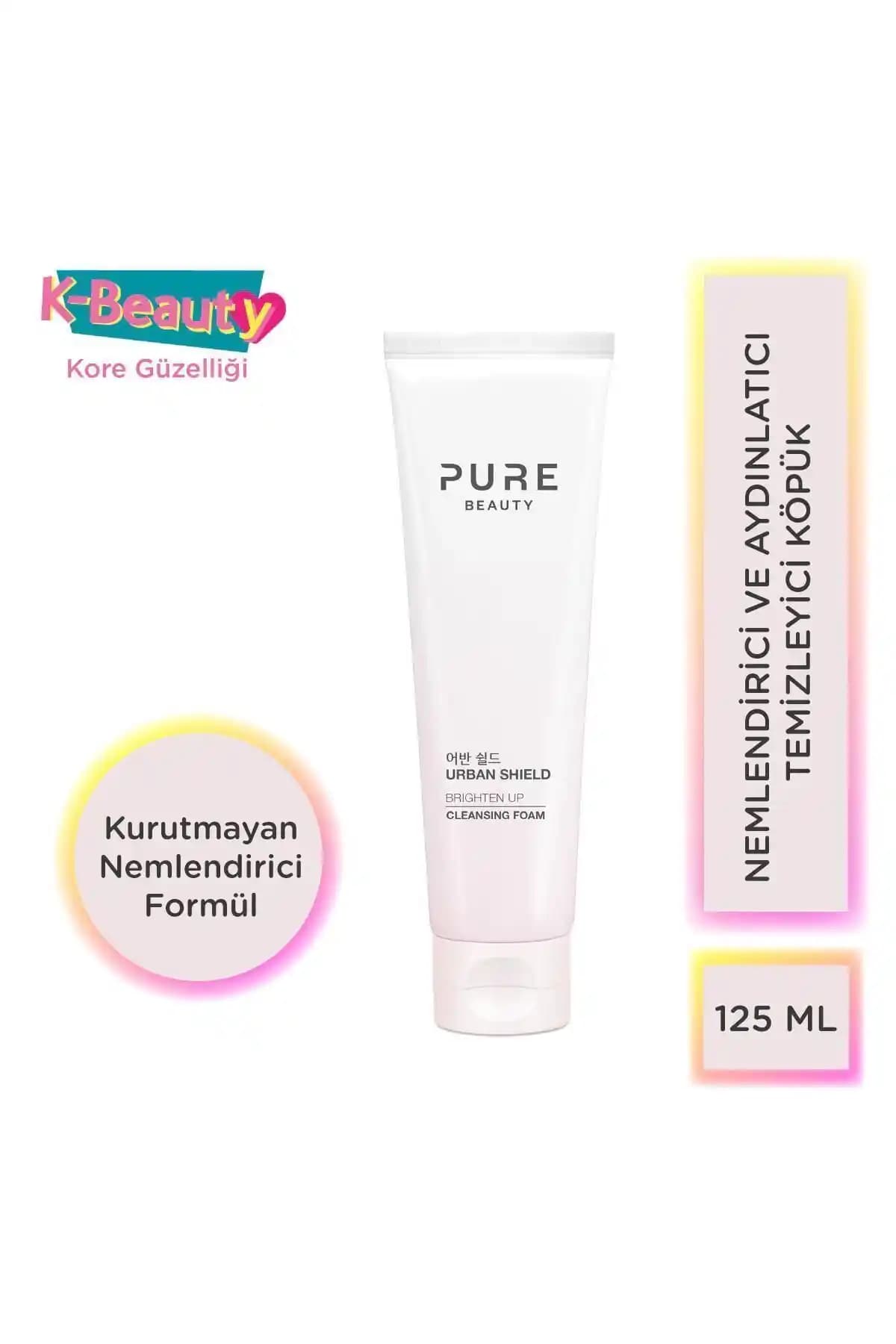 PURE BEAUTY Brighten Up Temizleme Köpüğü: Hyaluronik Asitli ve Aydınlatıcı Etkili (125 ml)