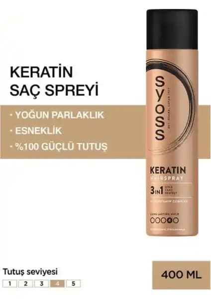 Syoss Keratin Saç Spreyi: Doğal Görünüm ve Hafif Tutuşla Günlük Kalıcılık ve Parlaklık