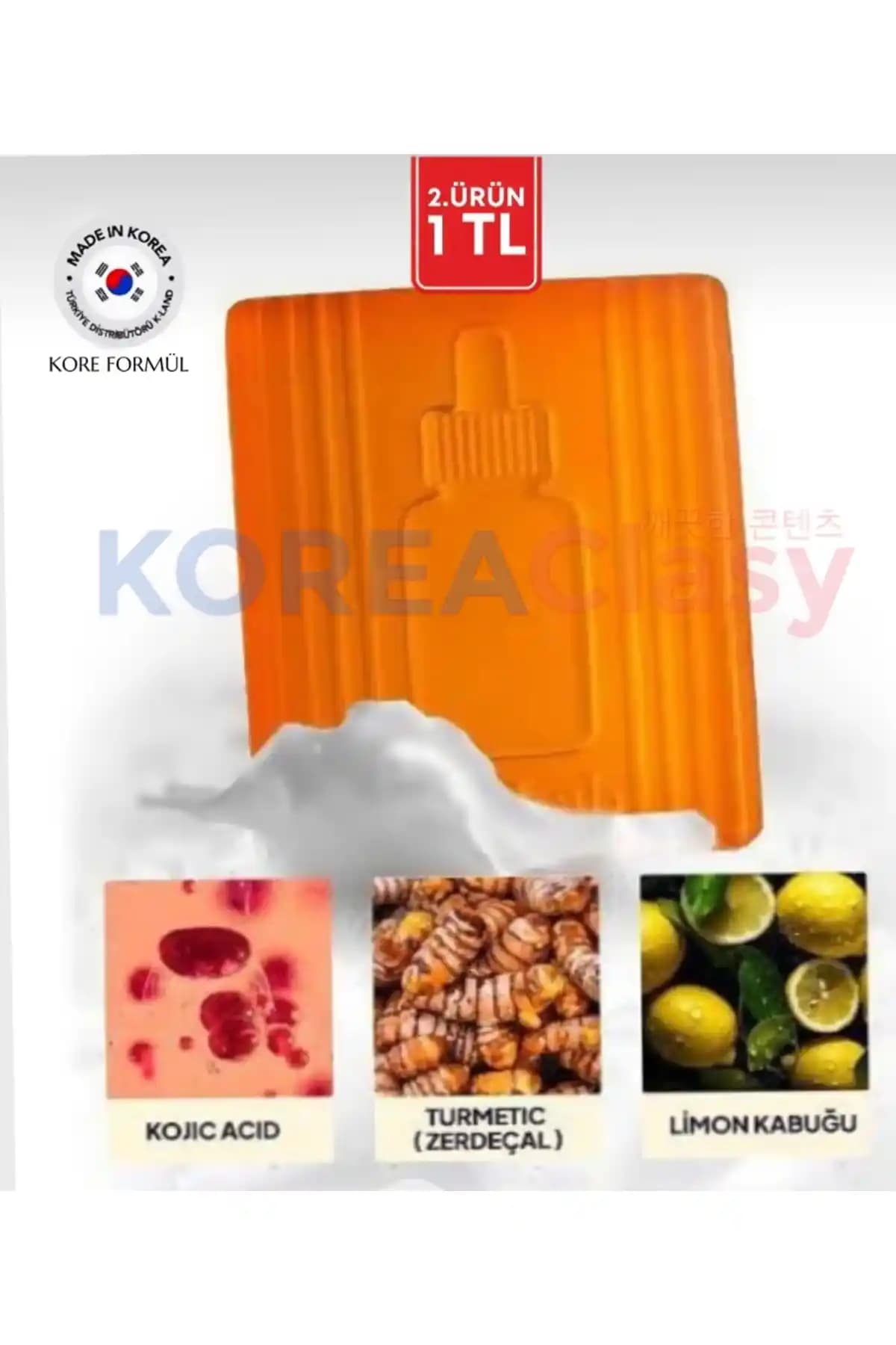 Türkiye Menşeli KOREAClasy Kojiso Kojik Sabunu: Leke Görünümünü Aydınlatan Temizleyici