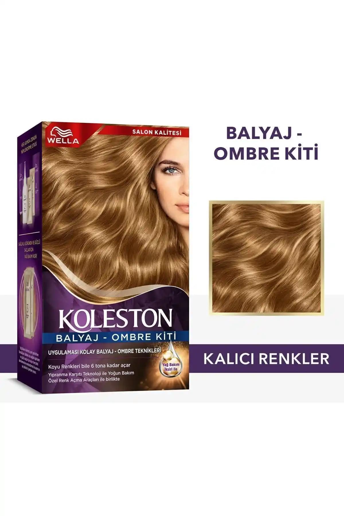Wella Koleston Supreme Kit Saç Boyası Balyaj Ombre: Amonyaklı Kahverengi Tonları