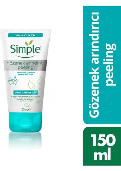 Yağlı Ciltler İçin Vitamin B3 İçeren Simple Daily Skin Detox Peeling: Temizlik ve Denge