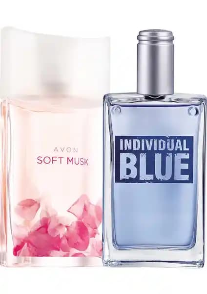 Avon Hediyelik Parfüm Seti: Individual Blue Erkek ve Soft Musk Kadın EDT Kokuları