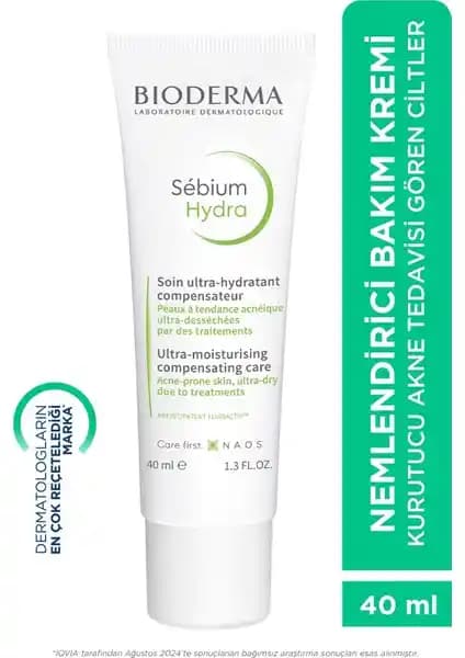 Bioderma Sebium Hydra: Akne Tedavisi Sonrası Yoğun Nemlendirme ve Cilt Bariyeri Güçlendirme Kremi