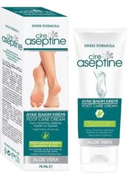 Cire Aseptine Aloe Vera Özlü Ayak Bakım Kremi 75 ml ile Derin Nemlendirme ve Onarım