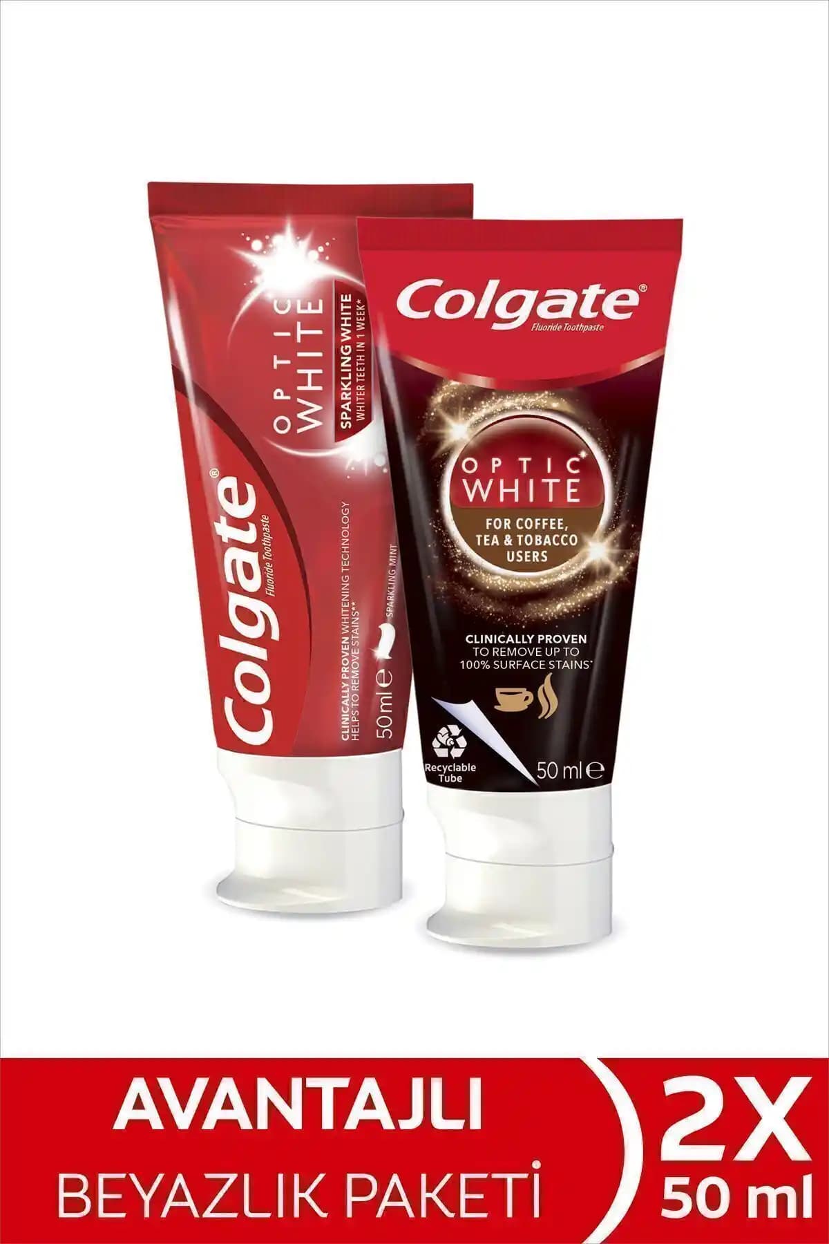 Colgate Optic White: Çay, Kahve ve Tütün Lekelerine Karşı Etkili Beyazlatıcı Diş Macunu