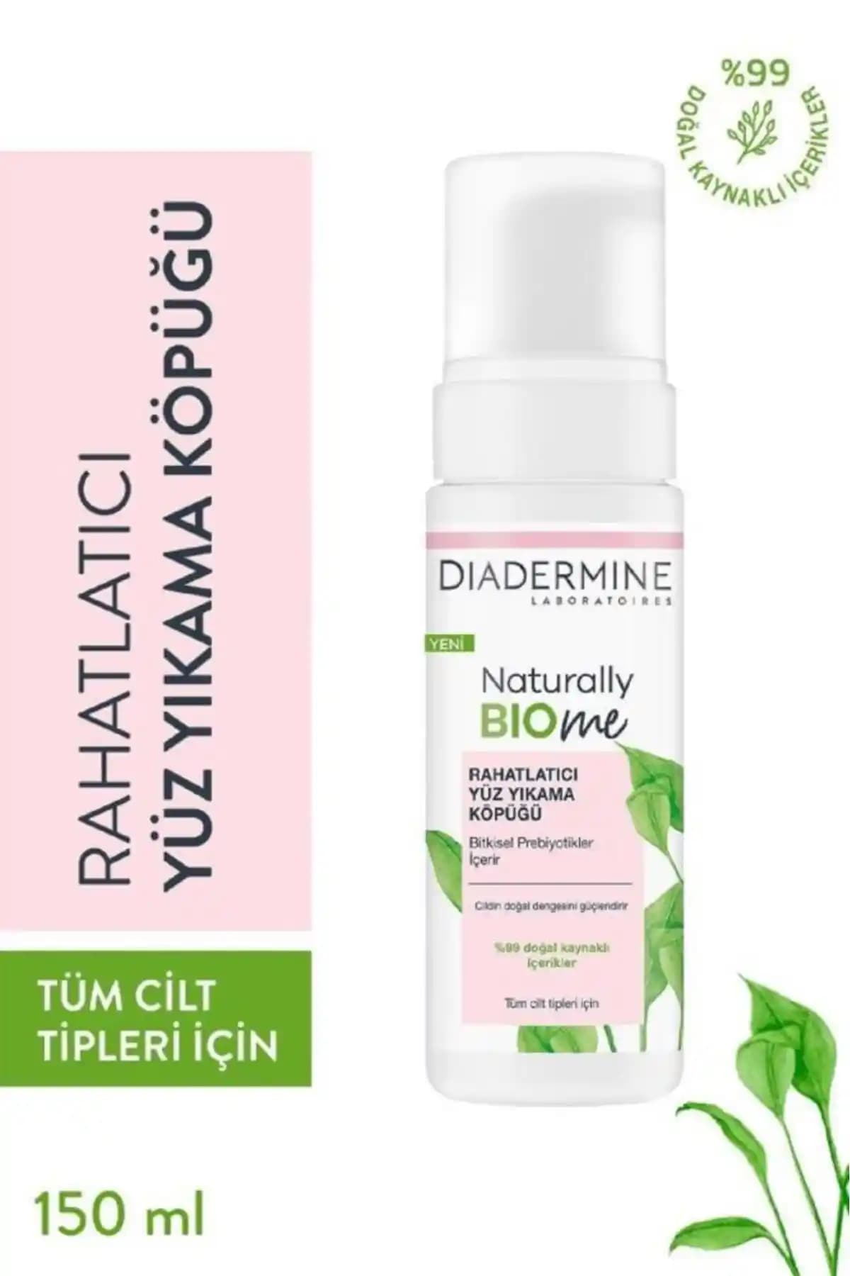 Diadermine Naturally Bio Rahatlatıcı Yüz Yıkama Jeli 150ml - Nazik ve Nemlendirici Temizlik