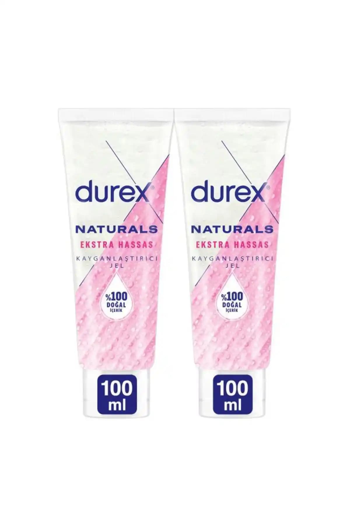 Durex Naturals Ekstra Hassas Kayganlaştırıcı Jel 100ml X2 - Doğal ve Cilt Dostu