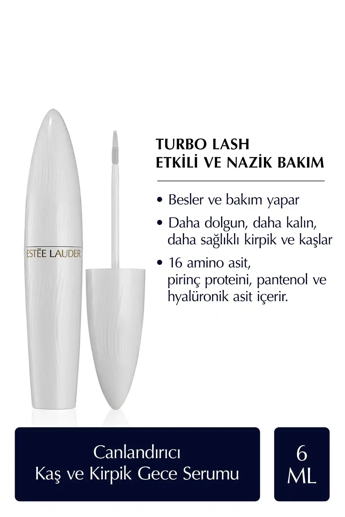 Estee Lauder Turbo Lash Canlandırıcı: Kaş ve Kirpikler İçin Güçlendirici Gece Serumu