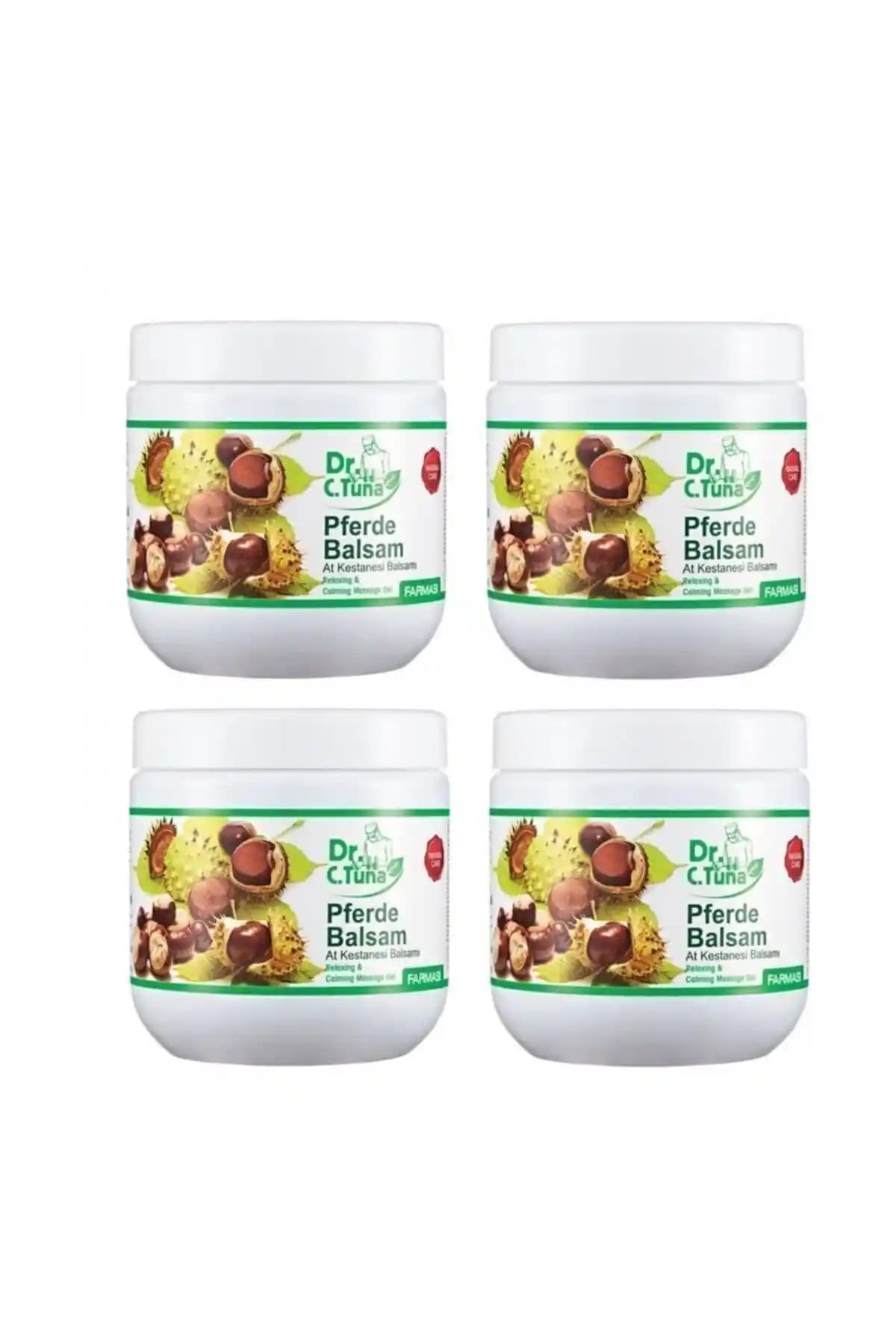 Farmasi Dr. Cevdet Tuna At Kestanesi Balsamı Masaj Jeli 500ml 4'lü Set Kas ve Eklem Rahatlatıcı
