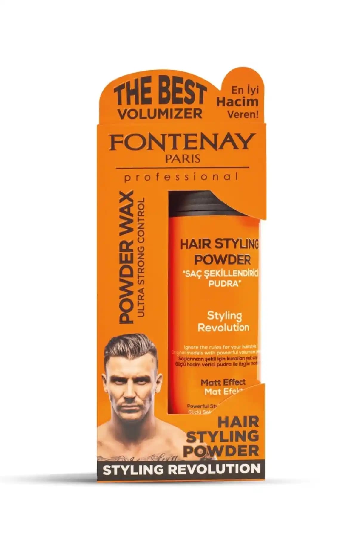 Fontenay Saç Şekillendirici Pudra Toz Wax Ultra Strong Turuncu 20gr - Doğal Hacim ve Kalıcı Tutuculuk