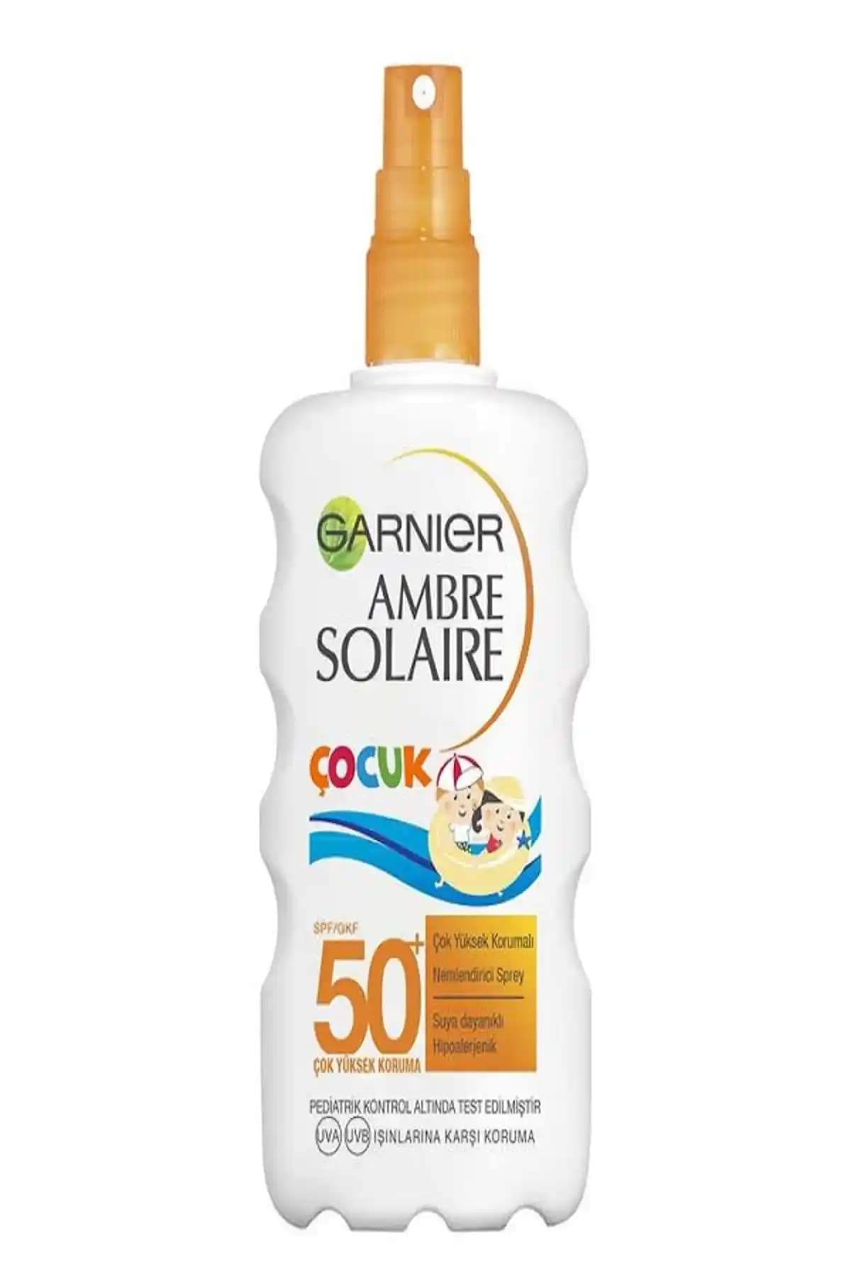 Garnier Ambre Solaire Çocuk Güneş Koruyucu Sprey SPF50+ ile Yüksek Koruma