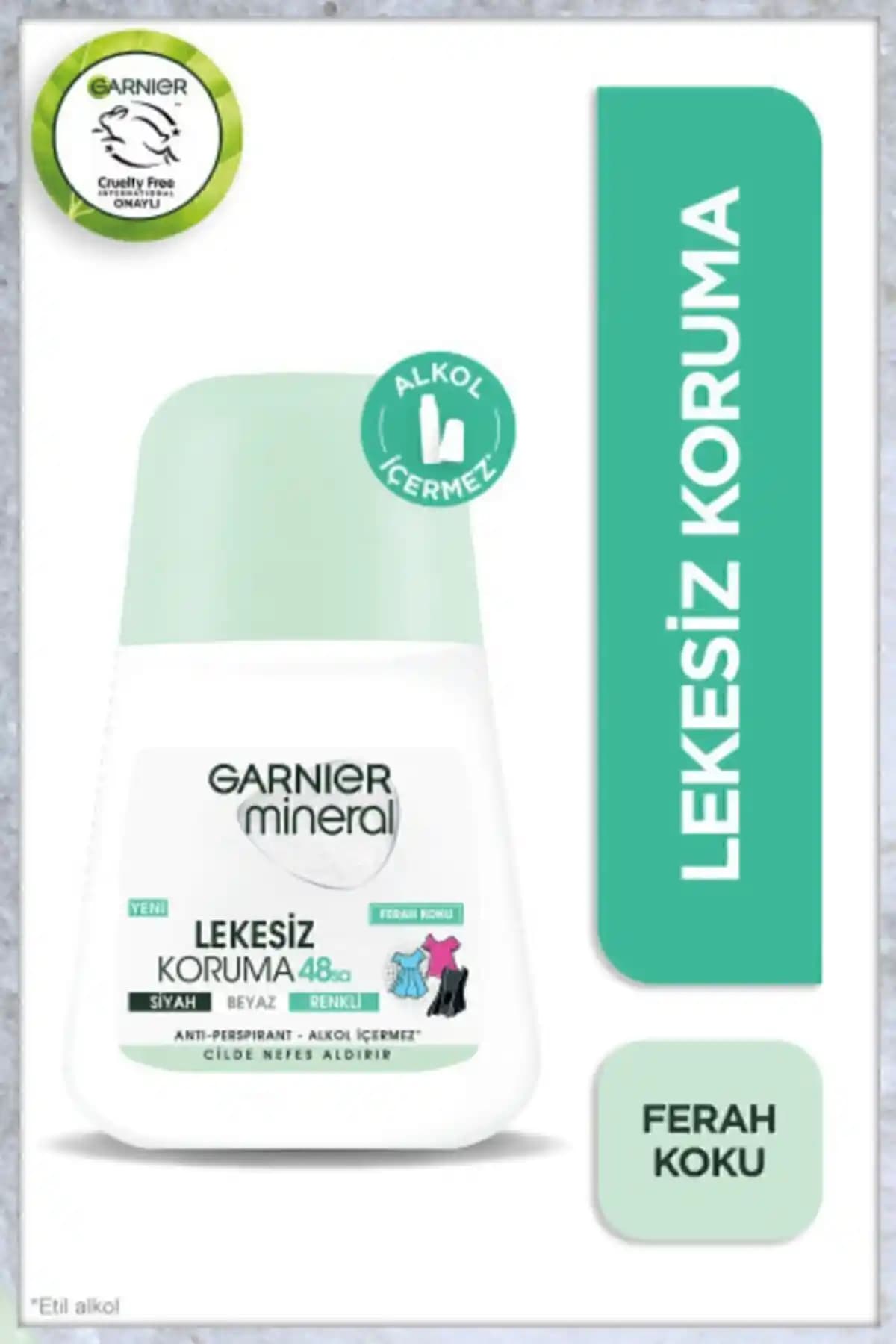 Garnier Mineral Lekesiz Koruma Ferah Koku Roll-on Deodorant ile 48 Saat Etkili Koruma