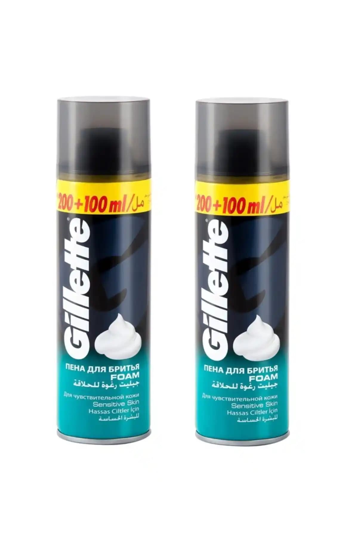 Gillette Tıraş Köpüğü 300 ml x 2 Adet: Hassas Ciltler İçin Konforlu ve Koruyucu Tıraş