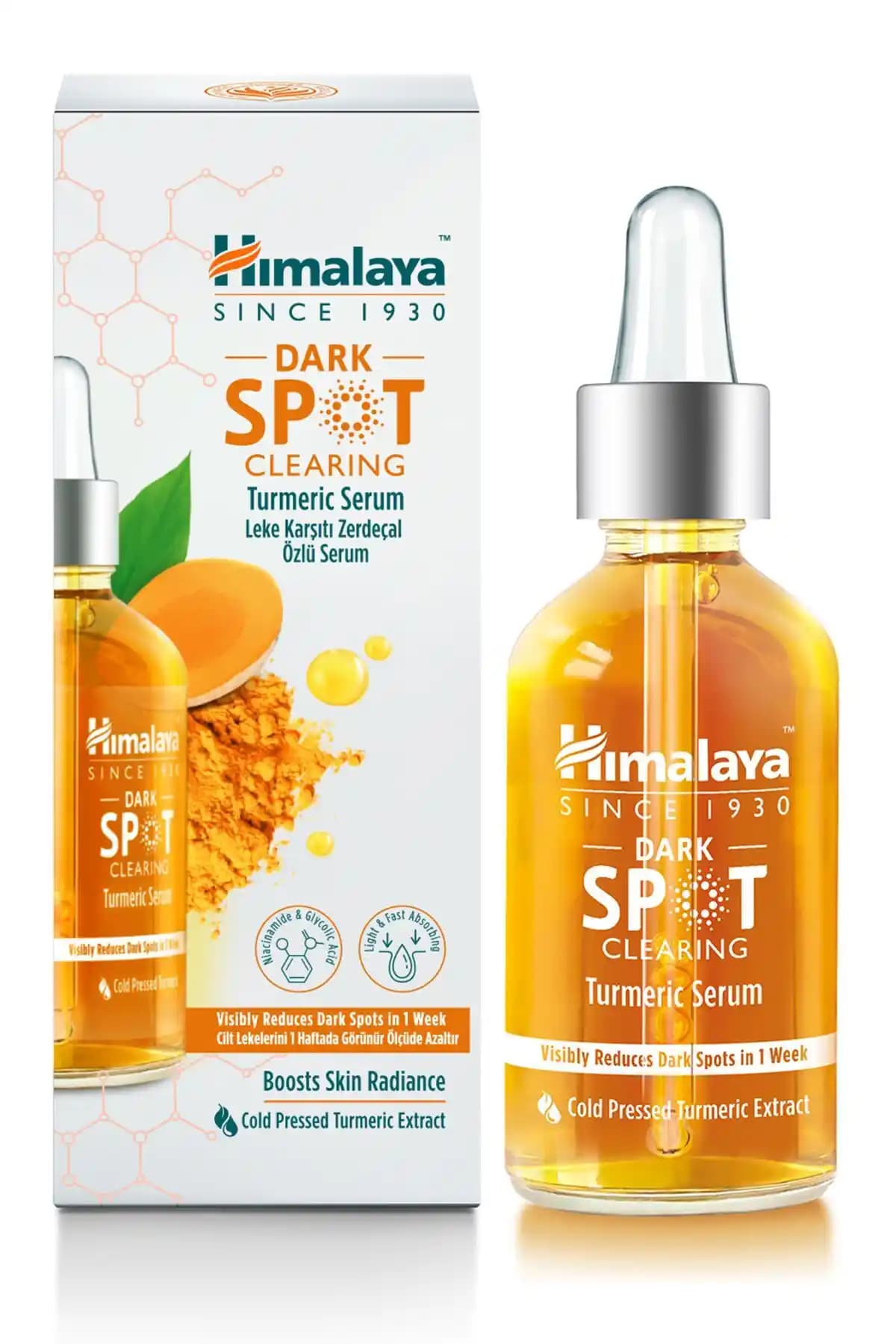 Himalaya Dark Spot Clearing Leke Karşıtı Zerdeçal Özlü Serum 30 ml - Etkili Cilt Bakımı