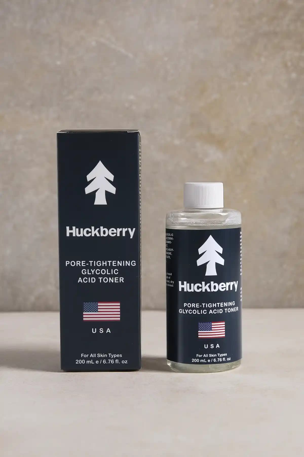 HUCKBERRY Canlandırıcı ve Gözenek Sıkılaştırıcı Glikolik Asit Tonik 200 ml - Tüm Cilt Tipleri İçin