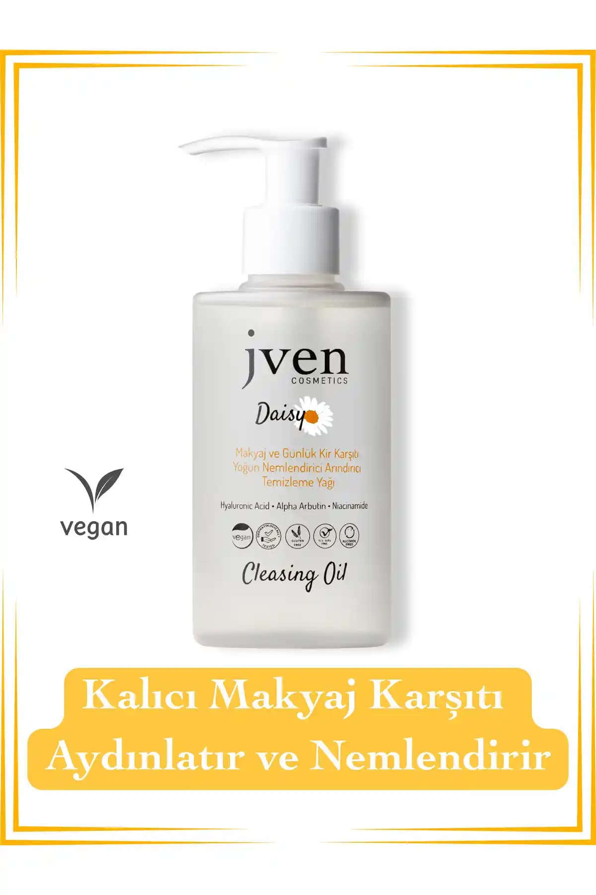 jven cosmetics Cleansing Oil 200 ml - Yağ Bazlı Nemlendirici ve Makyaj Temizleyici