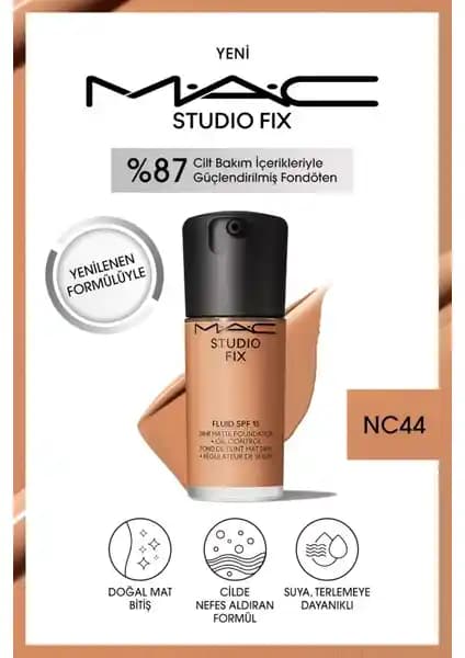 Mac Studio Fix Fluid NC44 ve Studio Radiance NC20 Fondötenlerinin Detaylı Karşılaştırması