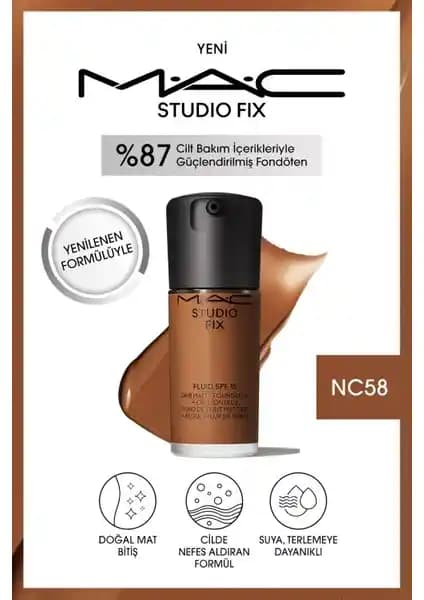 Mac Studio Fix Fluid NC58 ve Studio Radiance NC20 Fondötenlerinin Detaylı Karşılaştırması