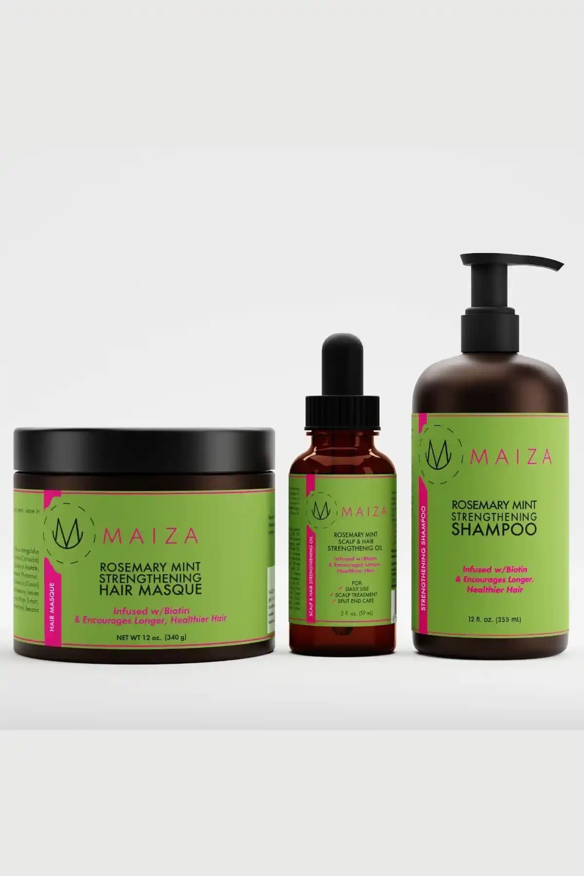 MAİZA Biberiye Nane Güçlendirici Saç Bakım Seti ile Sağlıklı ve Güçlü Saçlar